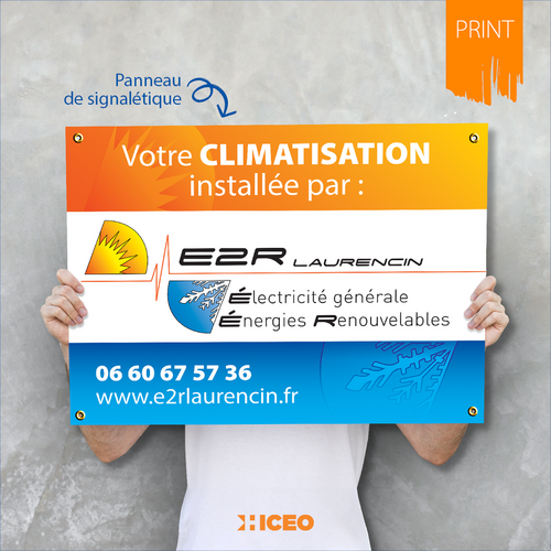 Hiceo réalise un panneau de signalétique pour E2R Laurencin